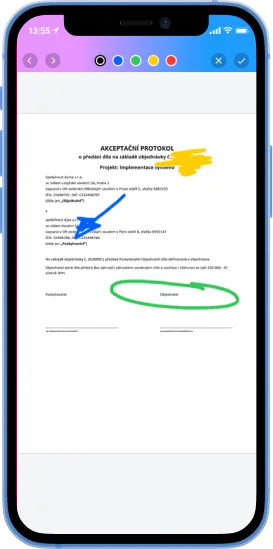 Formuláře a poznámky